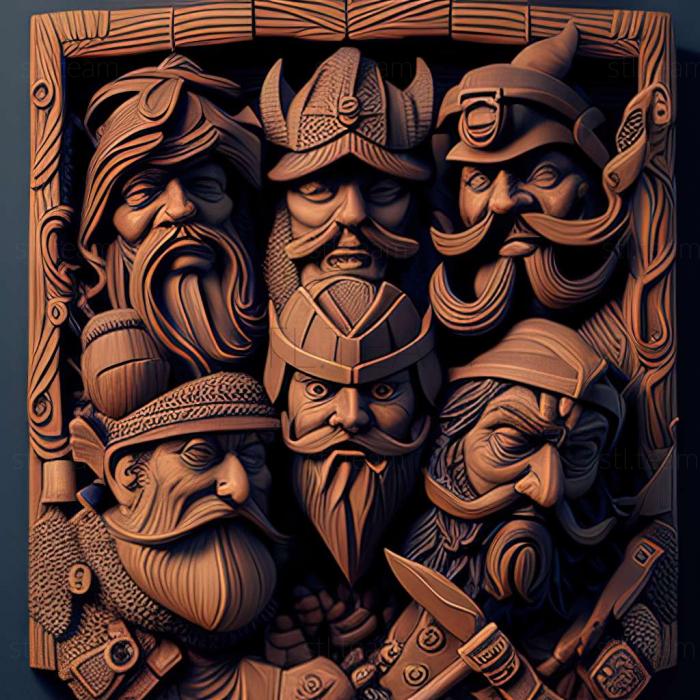 3D model We Are the Dwarves game (STL)